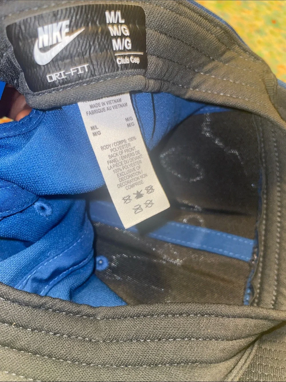 Teal/ blue & white Nike club snap back cap (m/L)
